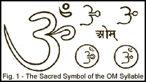 Fig. 1 - The Sacred Symbol of the OM Syllable