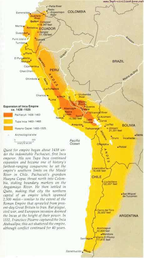 Ancient Inca Map